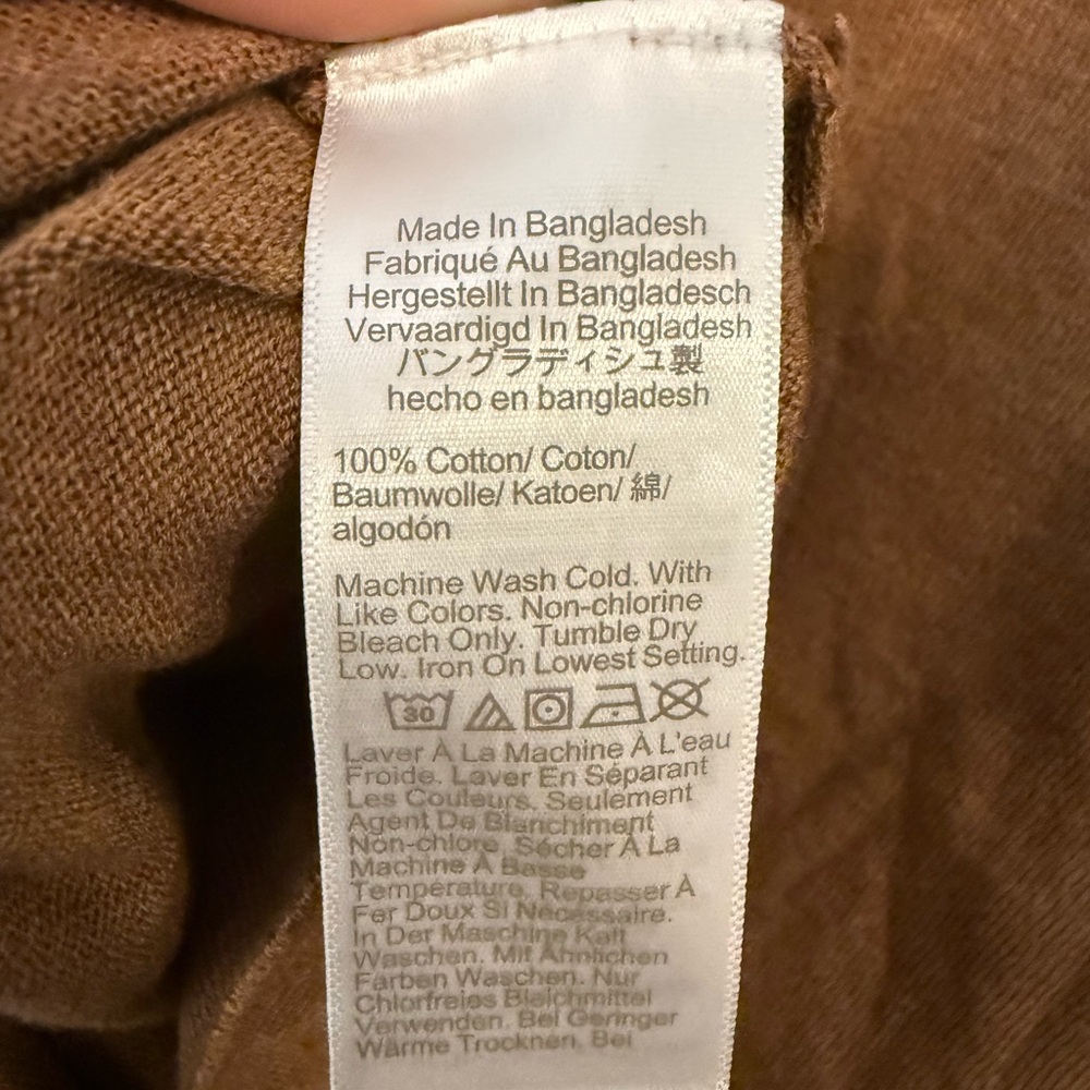 J.Crew Tan Teddie 100% Cotton Crew Pullover - Picture 5 of 5